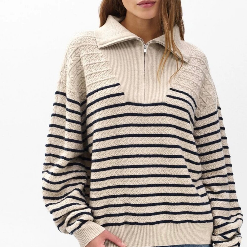 Rag & Bone Natalia Cashmere Half-Zip Sweater - Picture 8 of 16